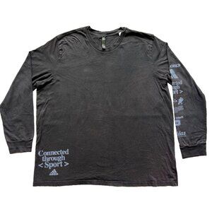 Adidas Connected Through Sport Pixel Font T Shirt 2XL